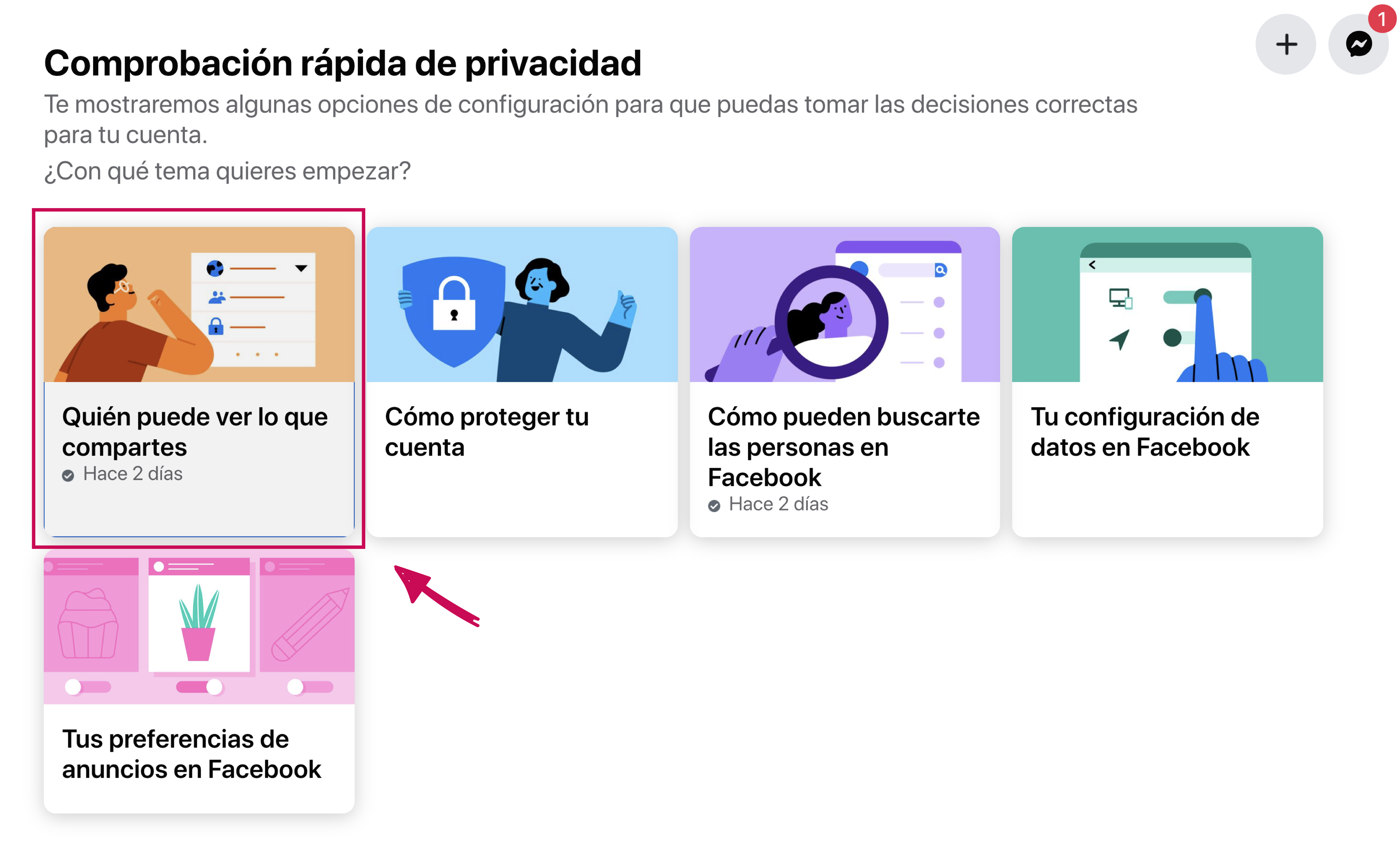 Comprobación rápida de privacidad